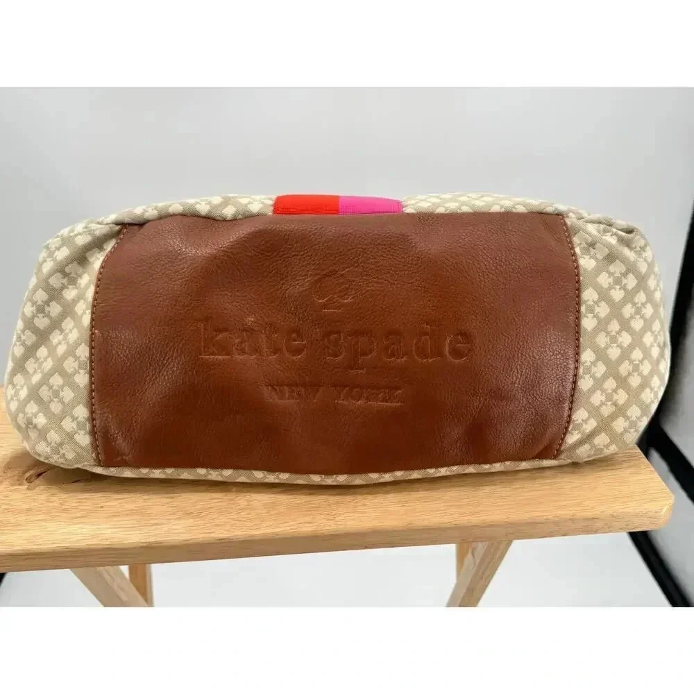 KATE SPADE Beige Classic Stevie Bag Tote Purse - Diaper Baby Shoulder Bag - Picture 2 of 16